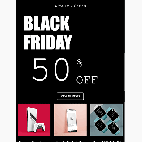 Black Friday Sale Simple Black